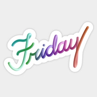 Friday! Sticker